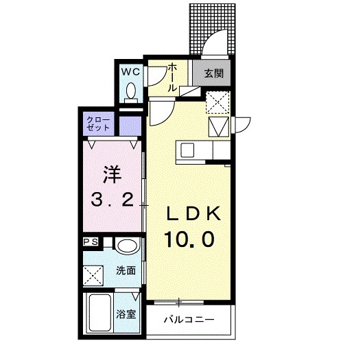 ベルフラワー・01010号室の間取り