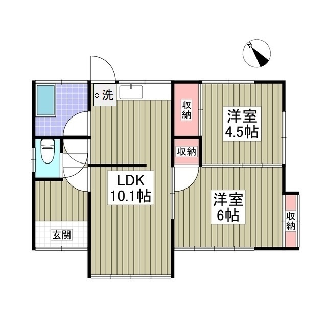 大島貸家Cの間取り