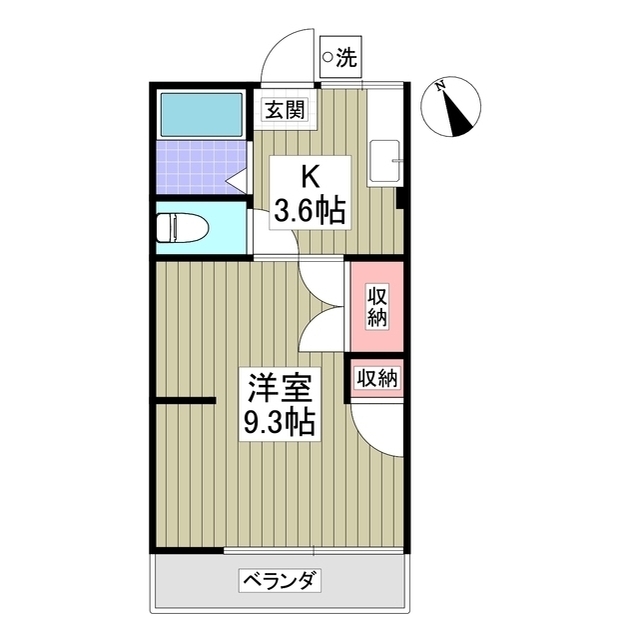 峰コーポの間取り