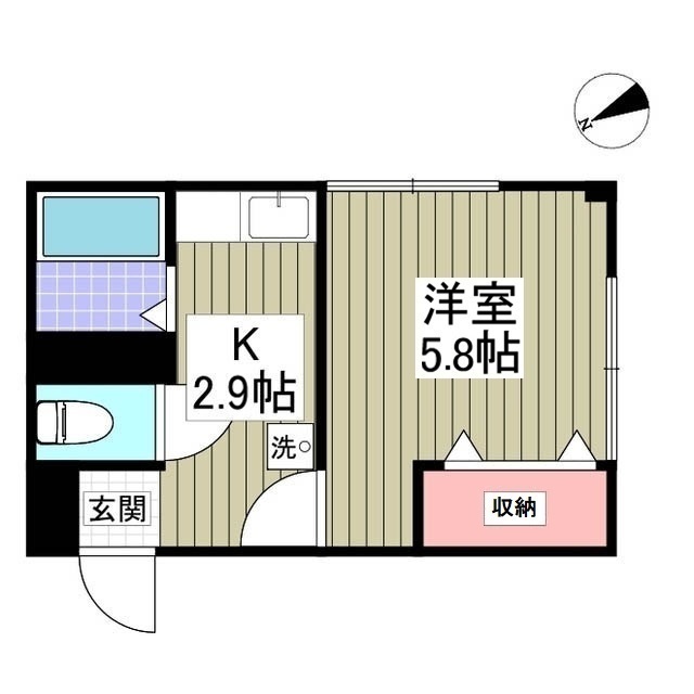 プランドール雀の宮 旧5丁目ハイツの間取り