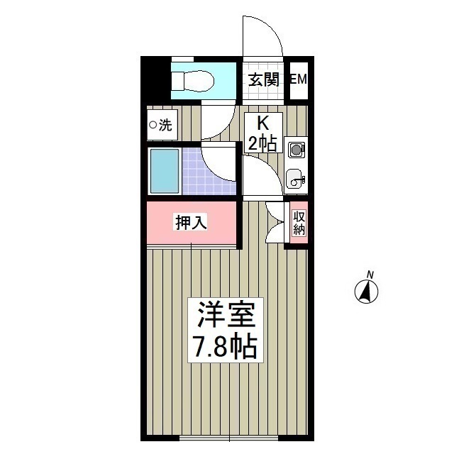 道下コーポの間取り