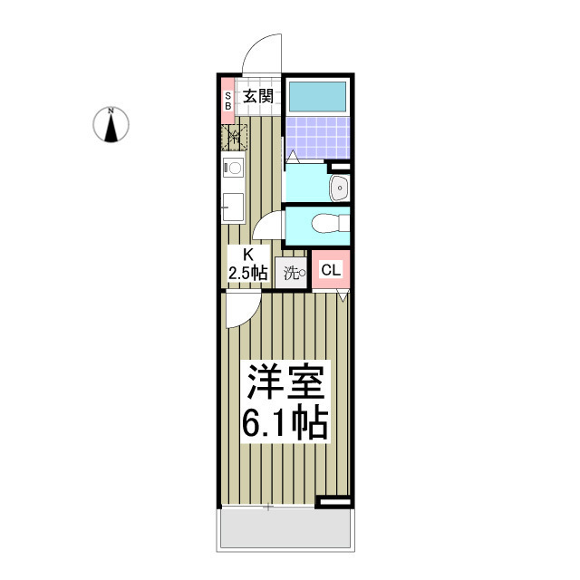 リポス瀬谷B棟の間取り