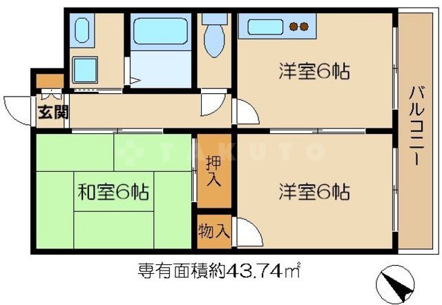 M'プラザ城東五番館の間取り