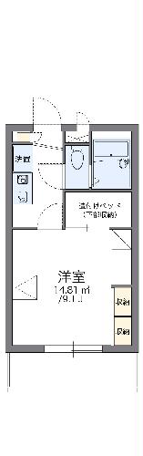 レオパレスボンジュールの間取り
