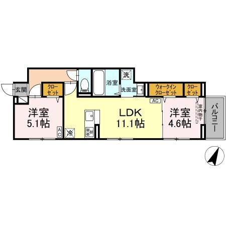セレスティア瑞江Ⅲの間取り