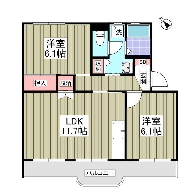 自由ヶ丘シティハウスの間取り