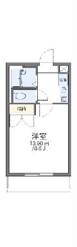 レオパレス紀峰第1の間取り