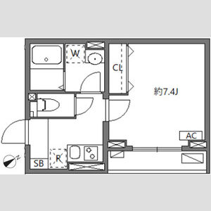 ウィンドテラスセカンド八広Ⅱの間取り