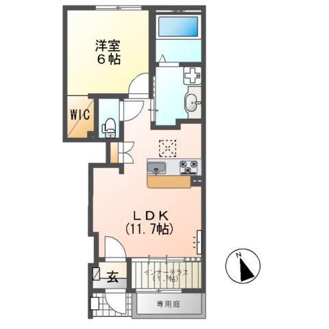 アメニティⅢの間取り