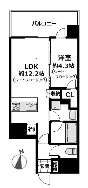 Portside Urban Residの間取り
