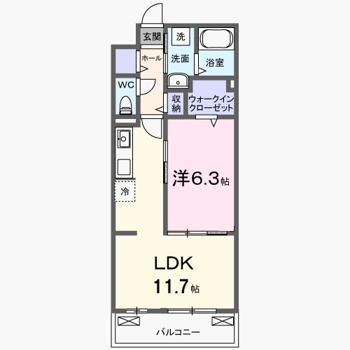 ボナミ Bの間取り