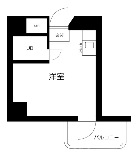 トップ・ルーム新宿公園第2の間取り