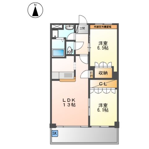 ウッドヴィレッジⅡの間取り