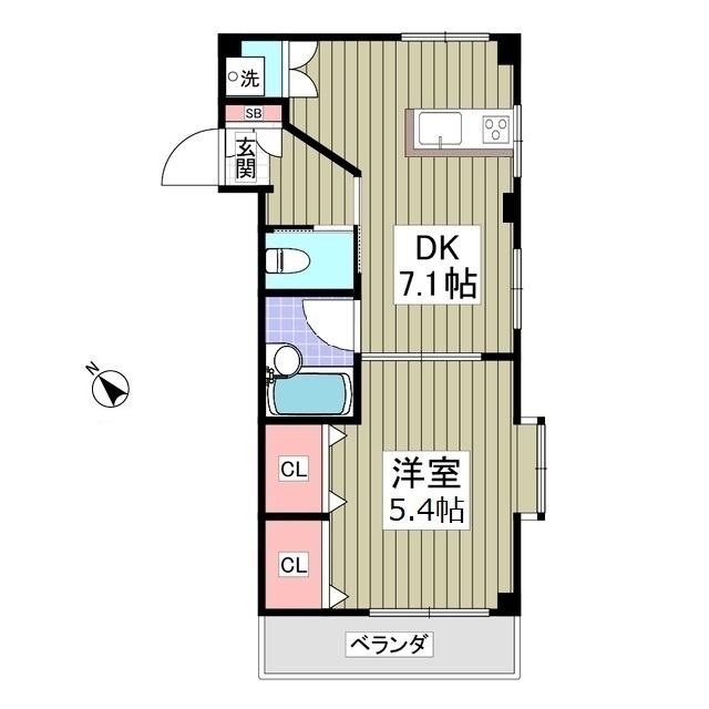 ドエル南浦和の間取り