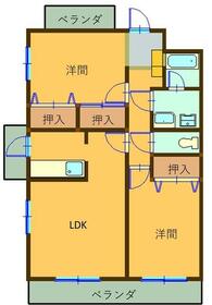 スーペリア松田Ⅰの間取り