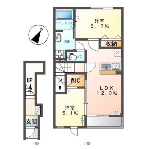 コンフォール Kの間取り