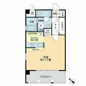 ピュアドームベイサイド博多の間取り