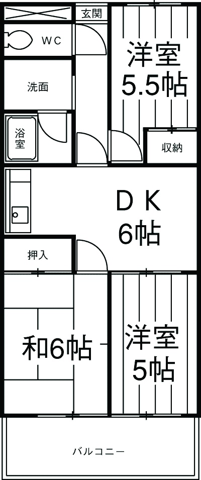 サンモールマンションの間取り