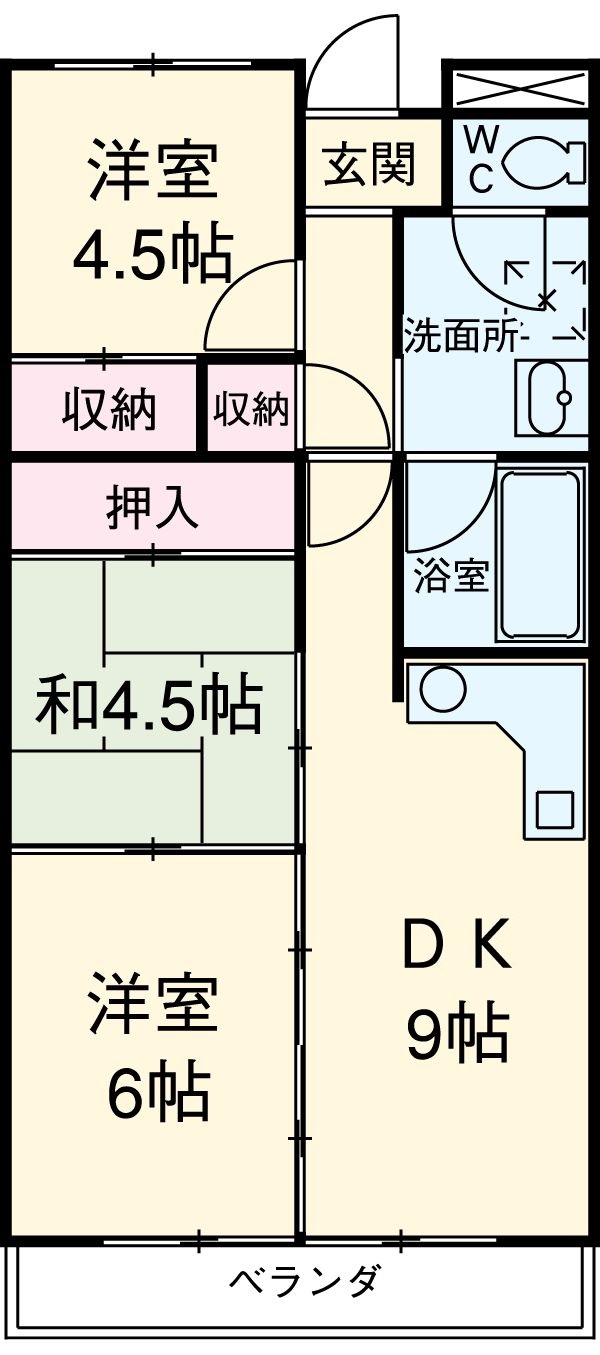 ドミ中屋の間取り