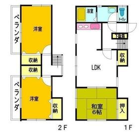 上倉田町相澤貸家の間取り