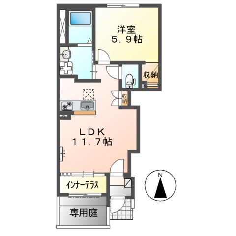 ソアール小土の間取り