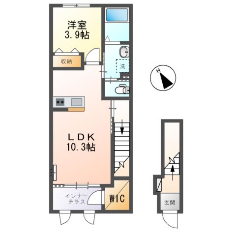 クラージュ(courage)の間取り
