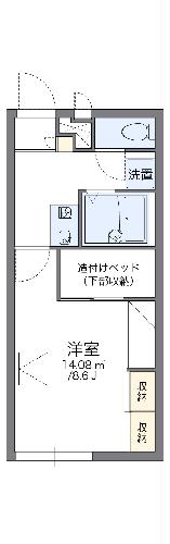 レオパレスひまわりの間取り