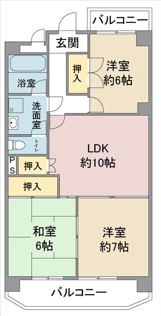 トーク21の間取り