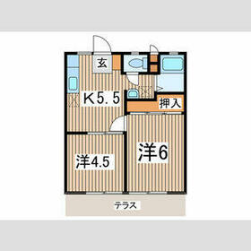 ビューハイムAの間取り