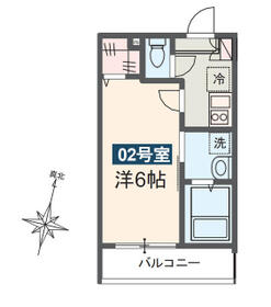 MELDIA武里Ⅱの間取り