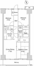 グレイスコート船橋の間取り