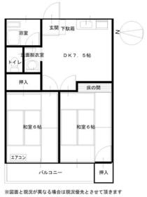 ネギビレッヂⅡの間取り