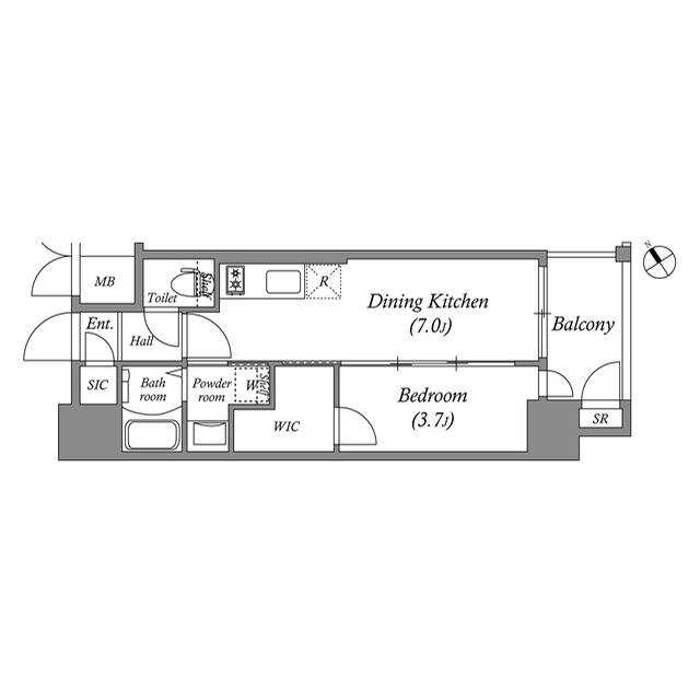 エステムコート名古屋新栄Ⅴラポールの間取り