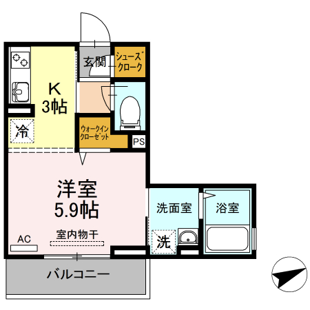 ピフォンテ日吉の間取り