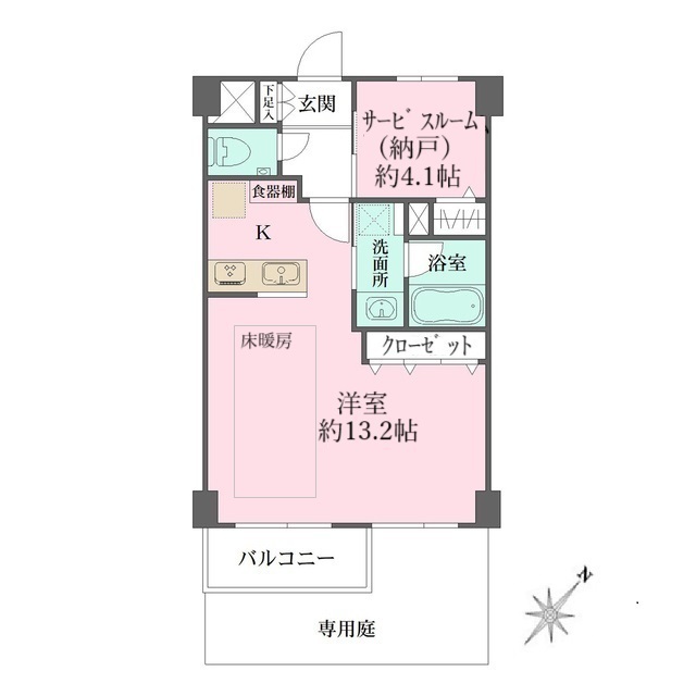 パークサイド六本木の間取り