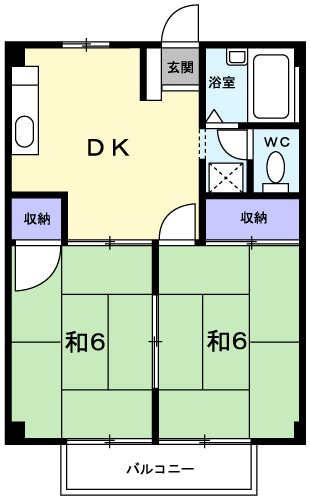 シティハイツいつおの間取り