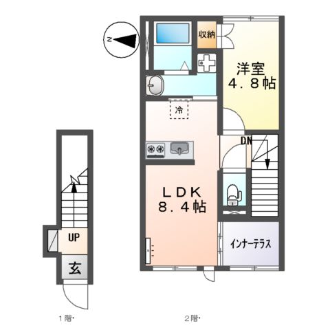 ソラール楓Aの間取り