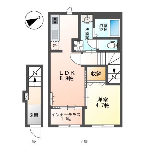 カロテラスの間取り