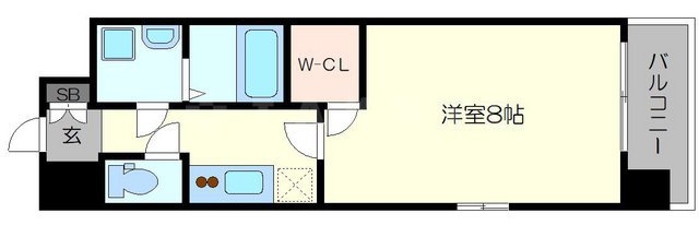 エスプレイスOSAKAベイシティの間取り