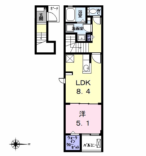 ヒル ヴィレッジⅤの間取り