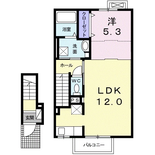 グラース・カルムEの間取り