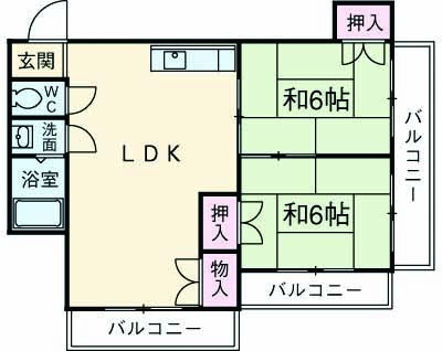 木下マンションの間取り