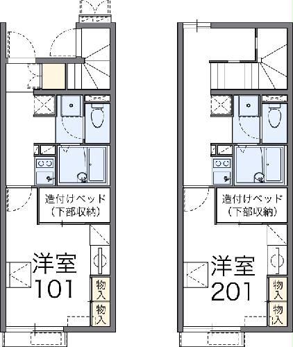 レオパレスグレイシャスの間取り
