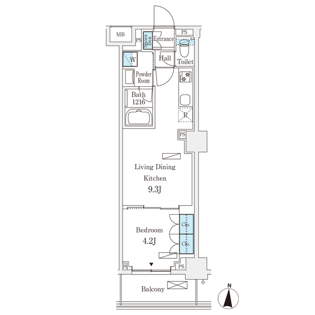 フロンティアレジデンス錦糸公園の間取り