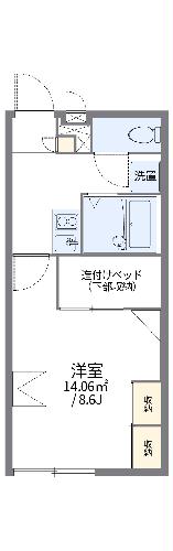 レオパレスサンパティークⅡの間取り
