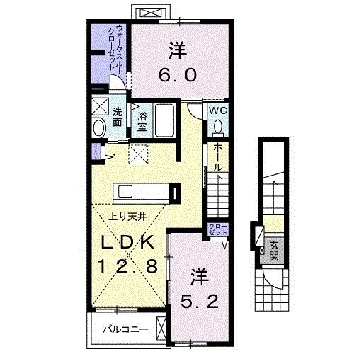 ローズ ヒルズ Hの間取り