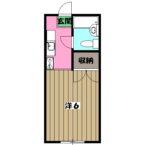 コーポ美多摩Dの間取り