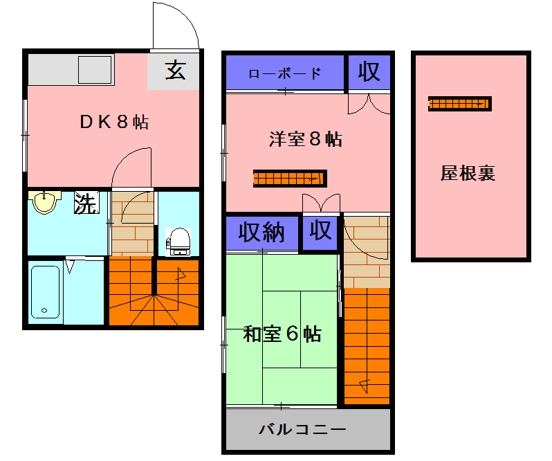 大成コーポの間取り