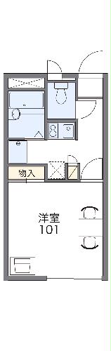 レオパレスHSI RIVERの間取り