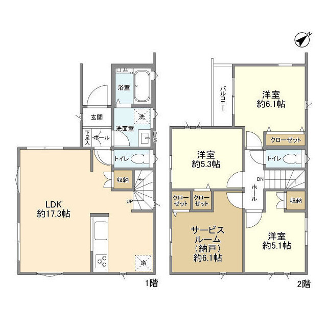 Kolet見沼南中丸#02の間取り